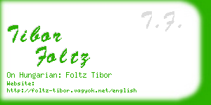 tibor foltz business card